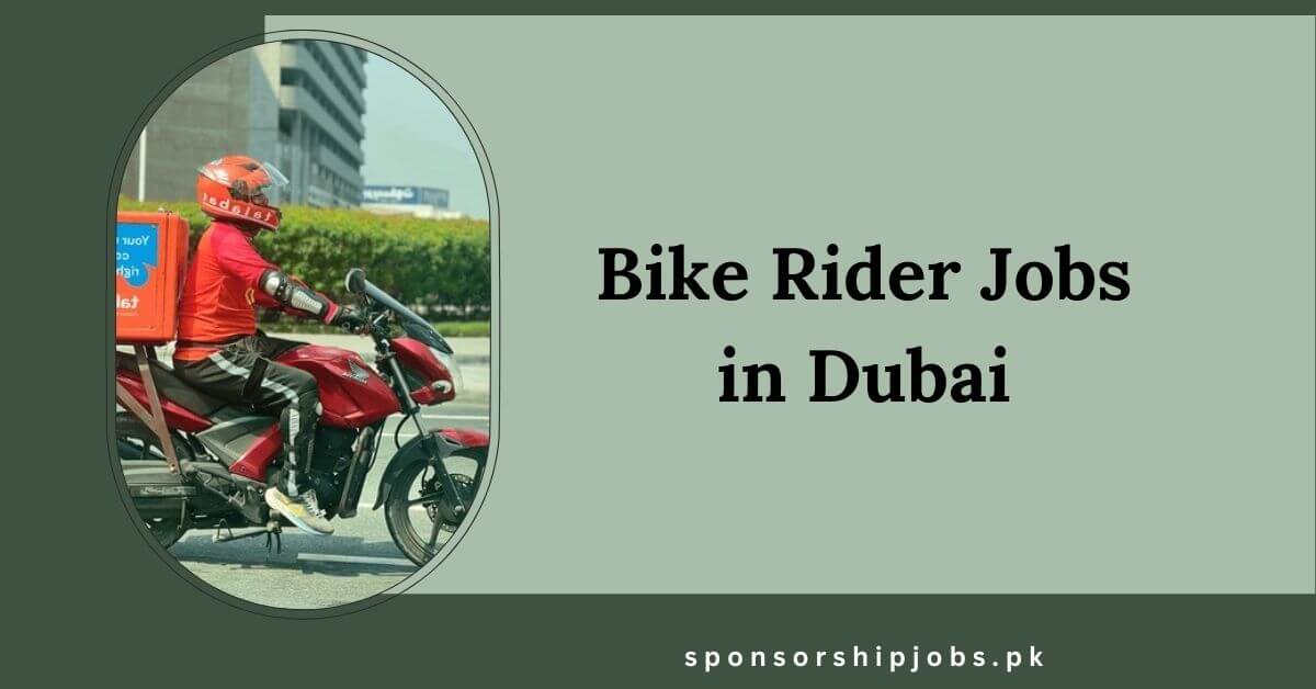Bike Rider Jobs in Dubai