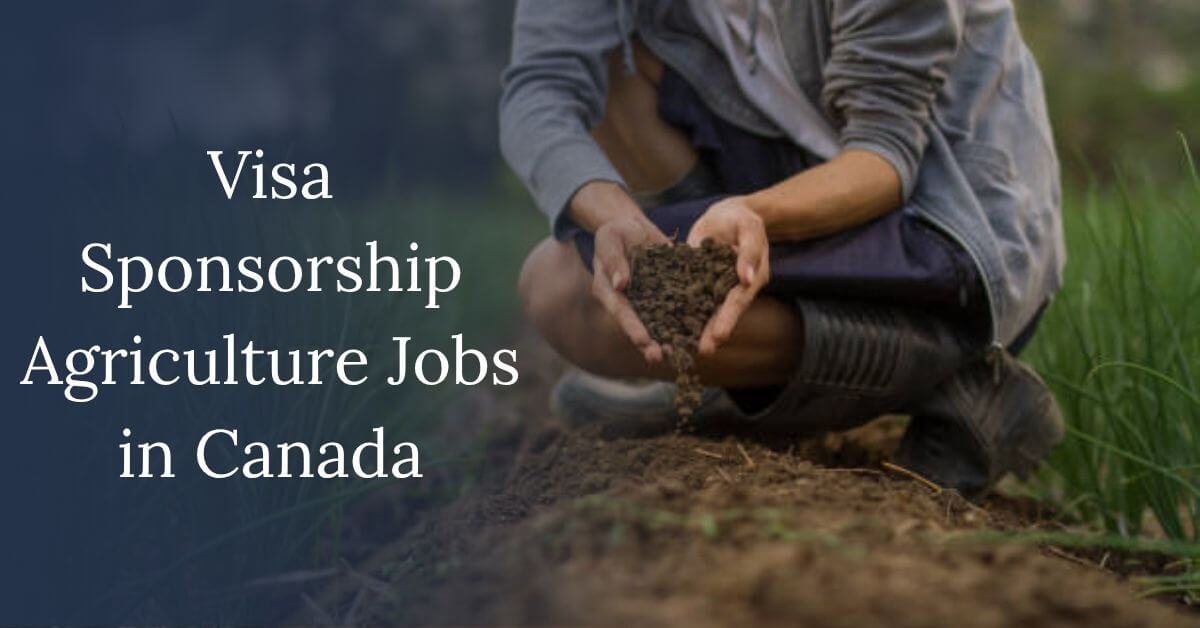 Visa Sponsorship Agriculture Jobs in Canada
