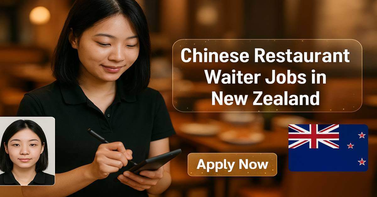 Chinese Restaurant Waiter Jobs in New Zealand