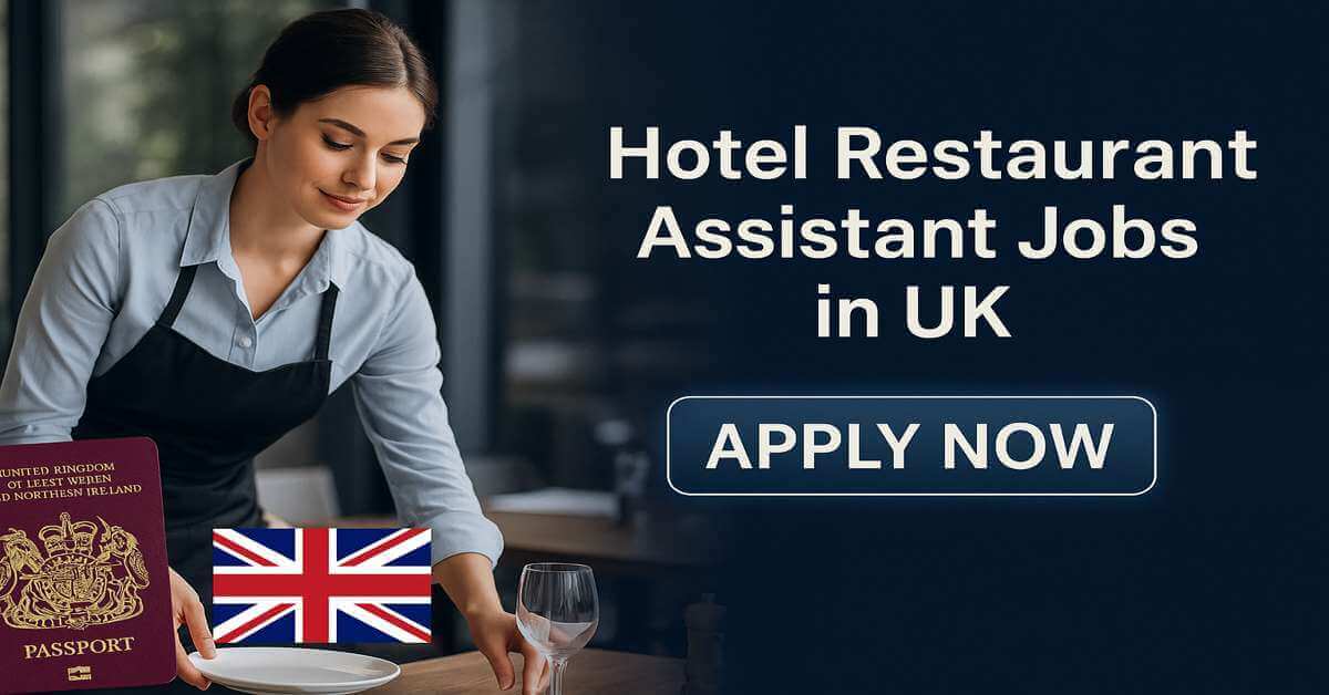 Hotel Restaurant Assistant Jobs in UK