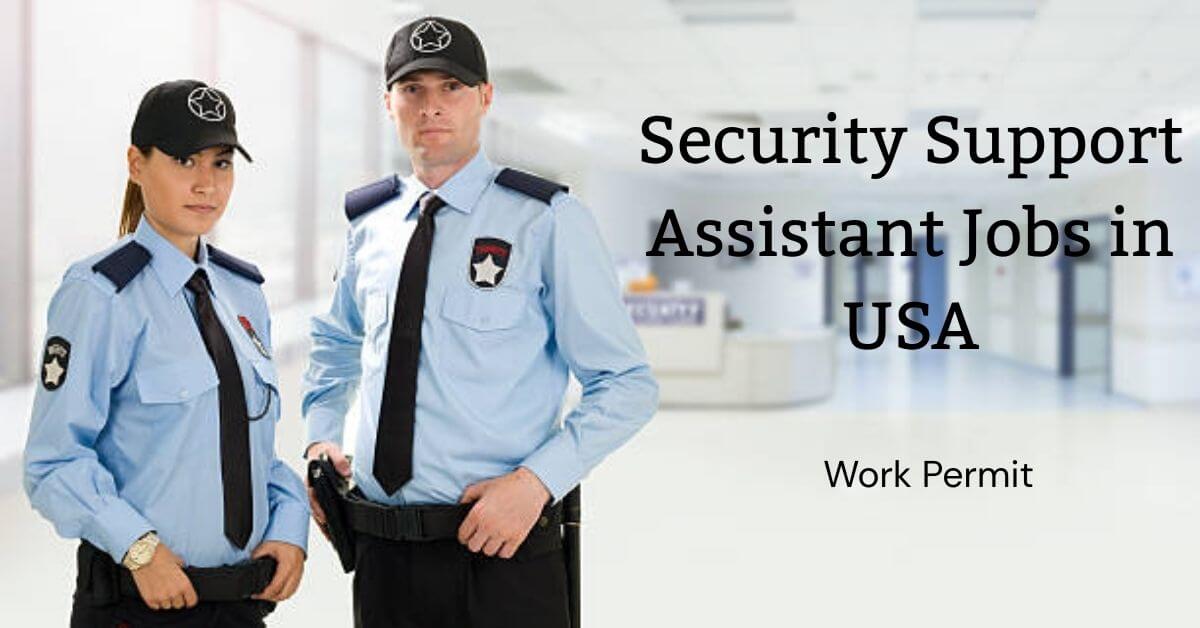 Security Support Assistant Jobs in USA