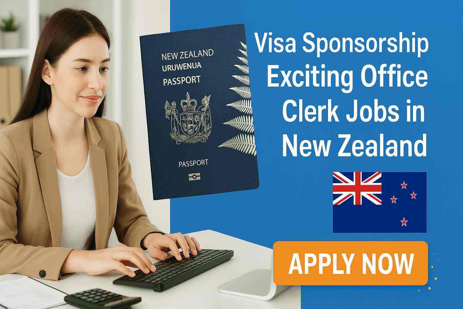 Visa Sponsorship Exciting Office Clerk Jobs in New Zealand