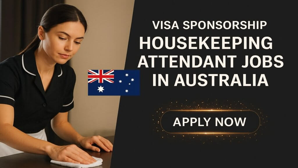 Visa Sponsorship Housekeeping Attendant Jobs in Australia