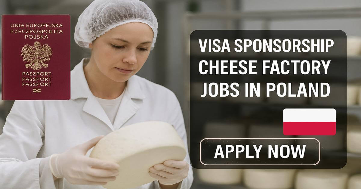 Visa Sponsorship Cheese Factory Jobs in Poland