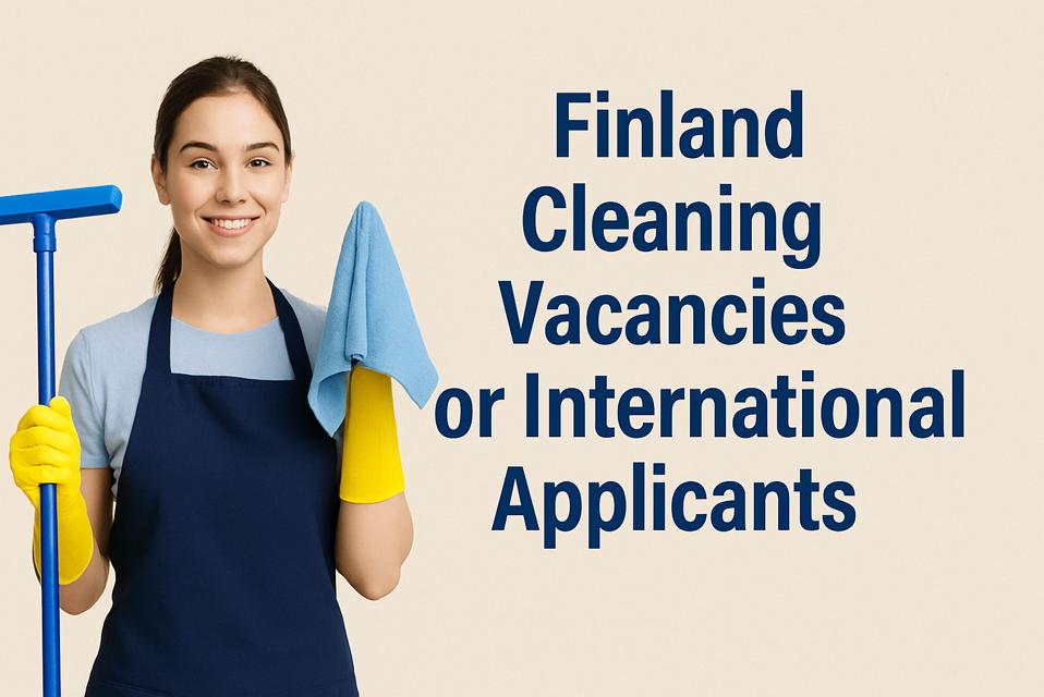 Finland Cleaning Vacancies For International Applicants